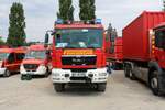 Feuerwehr Bessenbach MAN TGM GW-L am 24.07.21 auf dem Festplatz nach der Ankunft des Hilfeleistungskontingent Hochwasser/Pumpen Aschaffenburg aus dem Katastrophengebiet in Rheinland Pfalz