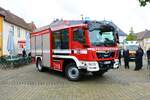 Feuerwehr Usingen im Taunus MAN TGM HLF10 am 28.08.21 bei der Fahrzeugvorstellung
