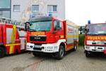 Feuerwehr Rüdesheim MAN TGM TLF4000 am 10.04.22 beim Tag der offenen Tür