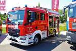 Feuerwehr Sinntal MAN TGM MLF am 25.06.23 in Sinntal bei einer Fahrzeugausstellung