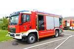 Feuerwehr Limeshain MAN TGM StlF am 13.08.23 in Hammersbach bei einer Übung