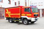 Feuerwehr Schwetzingen MAN TGM GW-Transport (Florian Schwetzingen 74) am 26.08.23 bei einen Fototermin. Danke für das tolle Shooting