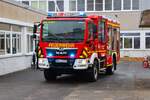 Feuerwehr Erlensee MAN TGM LF10 Kats (Florian Erlensee 2-43-1) bei einer Jugendfeuerwehr Großübung am 25.10.25 in Erlensee an der Georg Büchner Schule