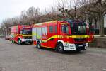 Feuerwehr Mainz MAN TGM HLF20/16 (Florian Mainz 2/46/1) am 31.12.25 beim Silvester Abschwimmen 2025 in Mainz am Rheinufer