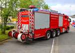 MAN TGS 35.520 Rosenbauer ULF Infraserv Wiesbaden Werkfeuerwehr (Florian Kalle 50/28-2) am 14.05.26 beim Tag der offenen T�r der Feuerwehr Mainz-Kostheim.