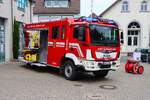MAN TGM 13.290 Lentner HLF20 (Florian Darmstadt 20-46-1) Feuerwehr Darmstadt Eberstadt am 30.05.26 bei einen Fototermin.
