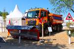 Hessenmobil MAN TGS 33.480 mit Schneepflug am 20.06.26 auf dem Hessentag in Fulda