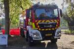 MAN, GTLF -1, LKW des CGDIS; zur L�schwasserversorgung bei Gro�- und Vegetationsbr�nden wo gro�e Wassermengen ben�tigt werden, Tankfassungsverm�gen 10000 l, aufgenommen beim Tag des Zivilschutzes in