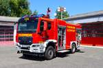 Feuerwehr Altenstadt in der Wetterau MAN TGM 18.320 Lentner PTLF (Florian Altenstadt 1/24) am 08.08.26 bei einen Fototermin.