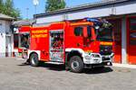 Feuerwehr Altenstadt in der Wetterau MAN TGM 18.320 Lentner PTLF (Florian Altenstadt 1/24) am 08.08.26 bei einen Fototermin.
