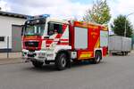 MAN TGM 18.340 TLF 4000 der Feuerwehr R�dermark bei einer gro�en Waldbrand�bung Kreis Darmstadt Dieburg am 22.08.26 in Eppertshausen