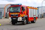 MAN TGM 18.320 TLF 4000 der Feuerwehr Babenhausen bei einer gro�en Waldbrand�bung Kreis Darmstadt Dieburg am 22.08.26 in Eppertshausen