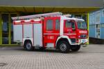 Feuerwehr R�sselsheim Bauschheim MAN LE 10.180 Magirus LF10/6 (Florian R�sselsheim 4/42) am 25.08.26 bei einen Fototermin.