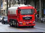MAN Tankwagen unterwegs in Luzern am 30.12.2021