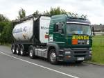MAN TGA LX RINNEN mit 20ft Tankcontainer Bakelite AG 01,09,2013