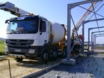 Actros betonmischer mit forderband
