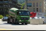 Mercedes Actros Betonmischer unterwegs in Schaan/FL am 30.04.2026
