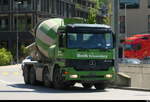 Mercedes Betonmischer unterwegs in Schaan/FL am 30.04.2026