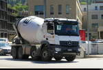 Mercedes Arocs Betonmischer unterwegs in Schaan/FL am 30.04.2026
