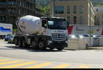 Mercedes Arocs Betonmischer unterwegs in Schaan/FL am 30.04.2026