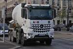 Mercedes Benz Arocs, Betonmischer, aufgenommen in Wien.