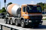 Ein MB Actros Betonmischer von Bolzli am 11.9.26 bei Grauholz.
