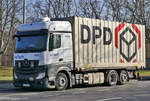 MB Actros mit DPD-Container in Euskirchen - 13.02.2017