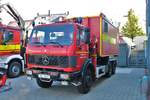 Feuerwehr Bad Homburg Mercedes Benz WLF Kran (Florian Homburg 1-67) am 12.08.18 beim Tag der Offenen Tür 