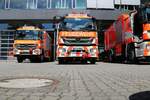 Berufsfeuerwehr Frankfurt am Main Mercedes Benz Axor Rüstwagen Schiene 1 am 03.07.21 in Frankfurt an der BLW1