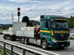 Ein MB Actros Hängerzug von Schachtler am 4.9.25 bei Grauholz.