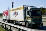 Ein MB Actros H�ngerzug von Camion Transport am 11.9.26 bei Grauholz.