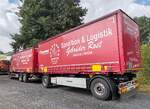 =MB Actros L der Spedition GEBR�DER ROST steht im Juli 2026 in der N�he von Unterbreitzbach