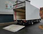 =MB Atego von UTTE-Transporte steht zur Warenanlieferung in Hünfeld, 03-2023