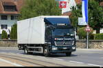 Mercedes Atego mit Kastenaufbau unterwegs in Unterkulm am 30.07.2026