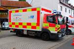DRK Kreisverband Schl�chtern Mercedes Benz Atego GW-San (Rot Kreuz Main-Kinzig 25-64-1) am 22.08.26 bei der Polizeischau