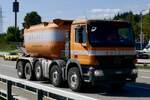 Ein MB Actros Kipper von Bolzli am 11.9.26 bei Grauholz.