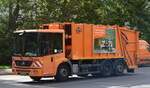 Berliner Stadtreinigung (BSR MN 461) mit einem MB ECONIC 2628 Müllentsorgungsfahrzeug am 16.09.22 Berlin Hohenschönhausen.