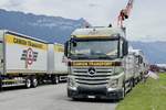 MB Actros von Camion Transport am 25.6.18 beim Trucker Festival Interlaken.