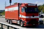 Ein MB Actros L mit Pritsche von Zibatra am 11.9.26 bei Grauholz.