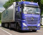 August 2012/ der Logisticer AL -PS hat auch bereits den Mercedes - Actros mit neuem Gesicht auf der Strae..