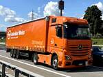 Ein MB Actros L Sattelzug Gebrüder Weiss am 5.9.25 beim Gruholz.