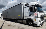 =MB Actros von JANAS-Logistics rastet im Juli 2025 an der A 3