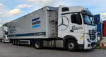 =MB Actros der Logistiker WELOG rastet an der A 7, 09-2025