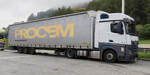 =MB Actros mit einem Sattelauflieger der Firma PROCEM aus Polen rastet auf der Brennerhöhe, 09-2025