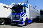 Ein MB Actros Sattelzug von Vogt Cargo am 27.6.26 beim Trucker Festival Interlaken.