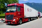Ein MB Actros Sattelzug von Geiser am 27.6.26 beim Trucker Fwstival in Interlaken.