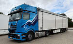 =MB Actros L der Spedition NTG rastet im August 2026 an der A 7