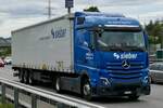 Ein MB Actros Sattelzug von Sieber am 10.9.26 bei Grauholz.