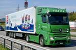 Ein MB Actros Sattelzug von Traveco am 11.9.26 bei Grauholz.
