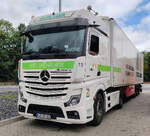 =MB Actros L -Sattelzug von HEIDEMARK rastet auf dem Autohof Fulda Nord, 07-2026